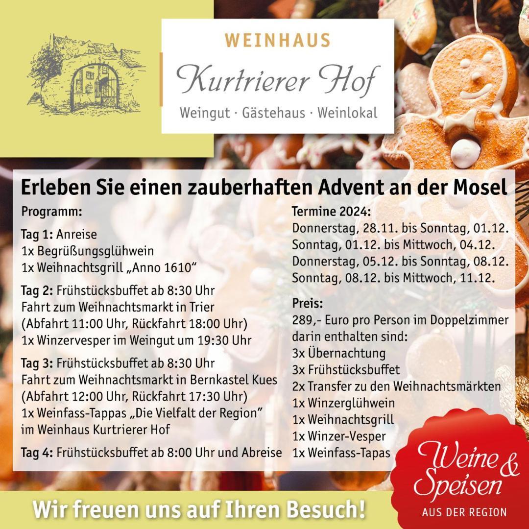 Weinhaus Kurtrierer Hof Hotel Leiwen Luaran gambar